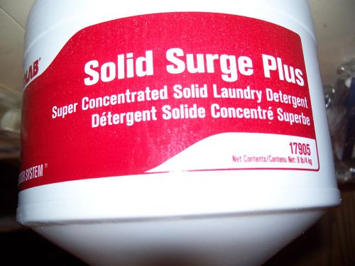 ECOLAB SOLID SURGE PLUS 17905 9 Pound Super Concentrated Luandry Soap Detergent
