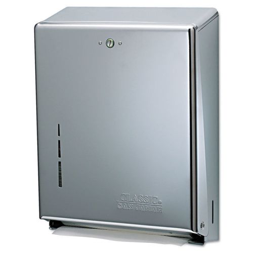 San Jamar C-Fold/Multifold Towel Dispenser Chrome