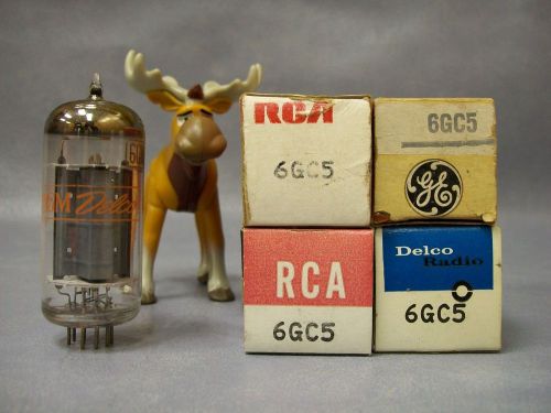 6GC5 Vacuum Tubes  Lot of 4  Delco / GE / RCA
