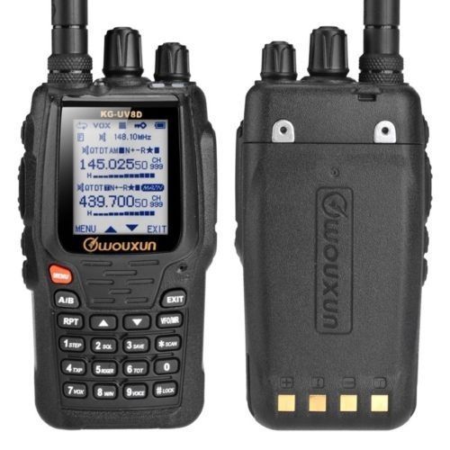 Wouxun kg-uv8d dual-band 134-174/400-520mhz repeater two-way radio walkie talkie for sale