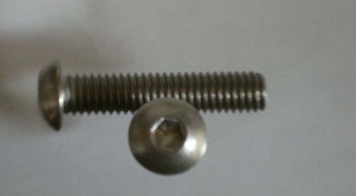 3/8-16 x 1 1/4  stainless steel button head bolt 20 pcs for sale