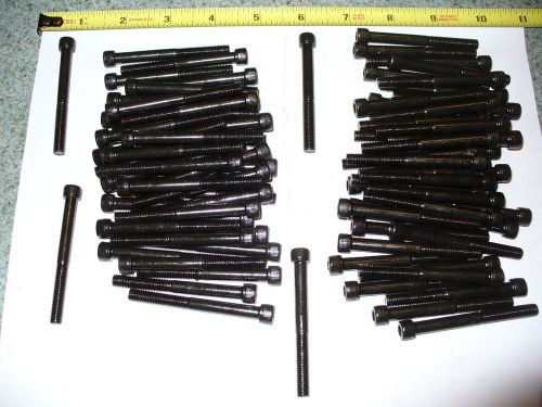 100-black-1/4-28 x 2 1/2  steel socket allen head cap machine screw for sale