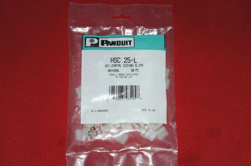 Panduit HSC .25-L Horizontal Siding Coax Clips 50 pc Bag Natural Brand New