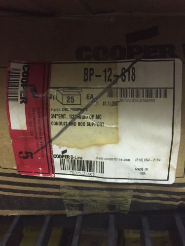 CASE OF 25 - COOPER B-LINE CONDUIT AND BOX SUPPORT BP12-S18