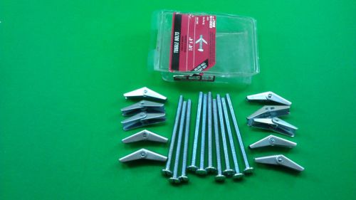 1/4 x 4.0&#034; SUPER HEAVY DUTY HOLLOW WALL TOGGLE BOLTS 10 COUNT