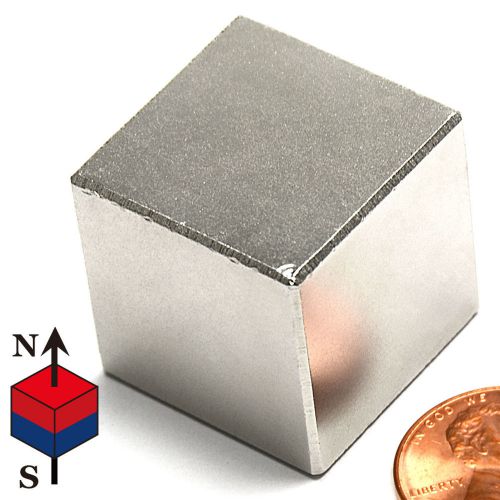 Neodymium magnets ndfeb rare earth n45 1&#034; cube lot 16 for sale