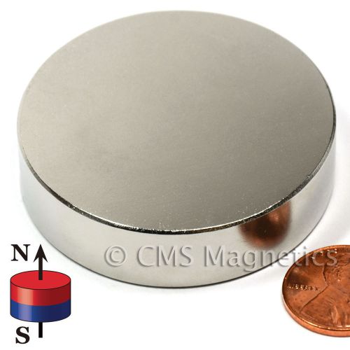 N42 Neodymium Magnet Dia 2 x 1/2&#034; NdFeB Rare Earth 10-Count