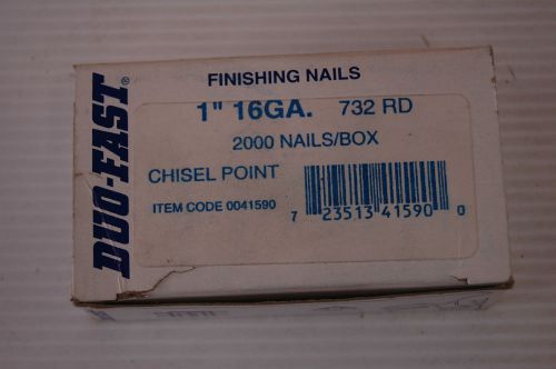 Duo-fast  1&#034;  16 ga.  finishing nails  (732 rd) for sale