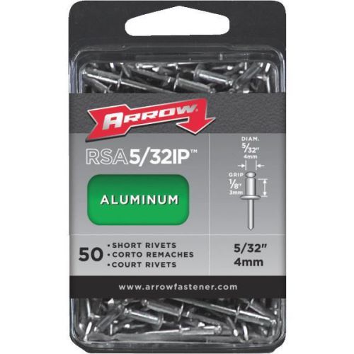 Arrow fastener rsa5/32ip arrow rivets-5/32x1/8 alum rivet for sale