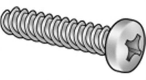 #6x3/4 plastite thread rolling screw phillips pan hd zinc plated, pk 100 for sale
