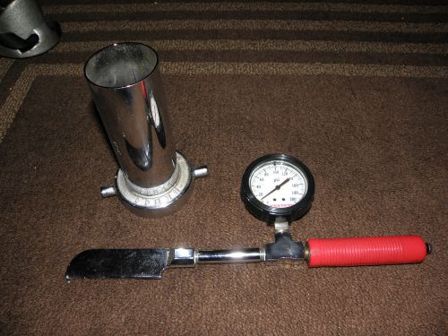 Nemco, Hydrant flow nozzle and Western Fire, Pitot gauge with blade and handle