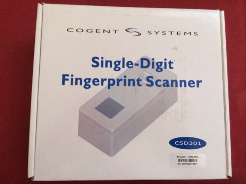 New single-digit fingerprint scanner csd301 cogent systems reader biometrics for sale