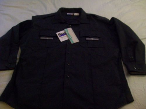 Mens Blauer Long Sleeve Police Uniform Shirt W/Tags Dark Navy Blue 3XL 19-19.5
