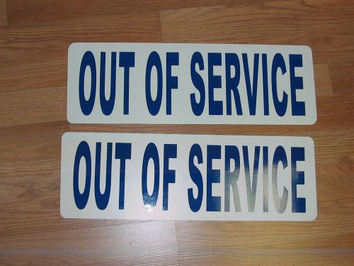 OUT OF SERVICE Magnetic signs 4 Truck EMS Fire Ambulance Tow Truck 18 Wheeler