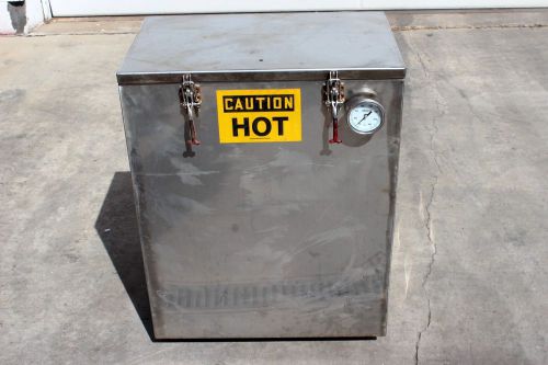 Heating unit with a wika thermometer on front. up to 400 deg. f for sale