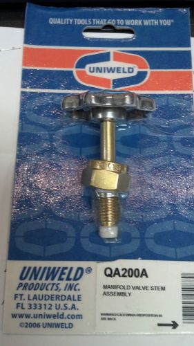 Uniweld, manifold gauge set valve stem assembly, part# qa200a for sale