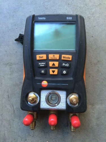 Testo 550 rsa kit digital manifold for refrigeration systems, clamp probe for sale