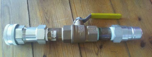 Eaton quick coupler 1&#034; with shut off valve m/f for sale