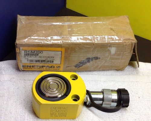 ENERPAC RSM-200, Hydraulic Cylinder, Steel, 20 Ton, 0.44 In Stroke NEW!