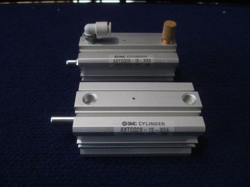 #W490 Lot/2 SMC Pneumatic Cylinder AXTCQ28-15-X2A Activator