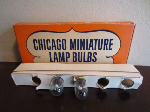Box Of 2 Chicago Miniature No. 41 2.5V T-3-1/4 0.5A Screw Base Lamps Light Bulbs