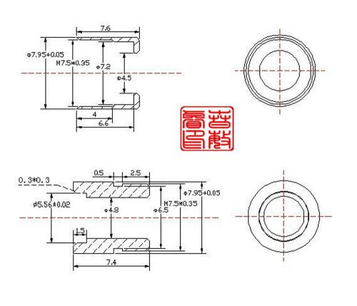 New HLM0813-CASE 8*13mm Metal pieces laser module case TO-18 5.6mm laser diode