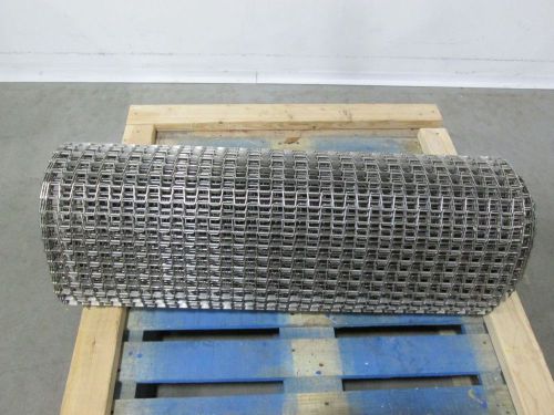 NEW 25FT STAINLESS WIRE 1-1/8IN PITCH CONVEYOR 300X38 IN BELT D315355