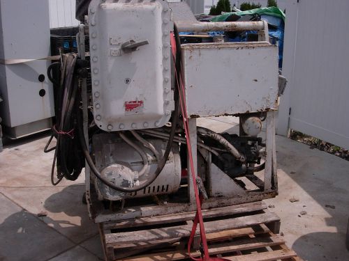 Used 2 piece hydraulic/electric  10,000 lb. winch   230/460 volt 3 phase for sale