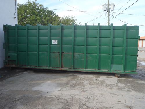 TRASH CARDBOARD COMPACTOR COMMERCIAL INDUSTRIAL WITH A 40 YARD REVEIVER BOX