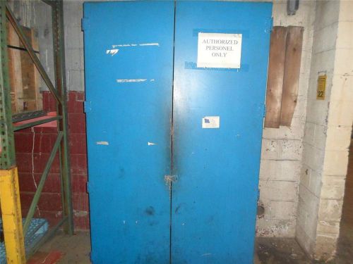 Solid steel heavy-duty industrial supply  cabinet  48&#034;w x 25&#034; x 81&#034; h for sale