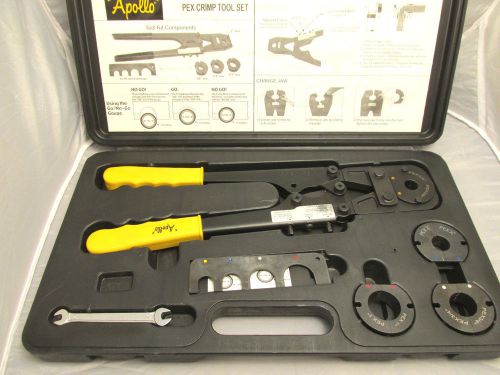 Apollo pex crimp tool set with case - 3/8&#034;, 1/2&#034;, 3/4&#034;, 1&#034; for sale