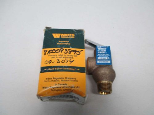 NEW WATTS 53L-150 1/2 BRONZE THREADED 150PSI 1/2IN NPT RELIEF VALVE D355874