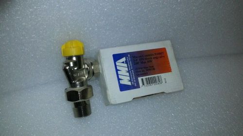 Macon n10837 horizontal angle valve 1/2&#034; h/w or steam (new) for sale