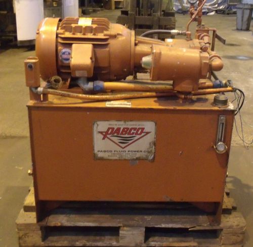 15 hp pabco hydraulic power unit with vickers pump for sale