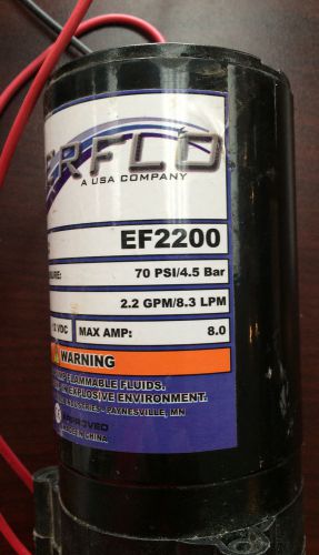 Used everflo pump ef2200  12volt dc   2.2 gpm 8.3 lpm   max amp 8.0   70 psi for sale