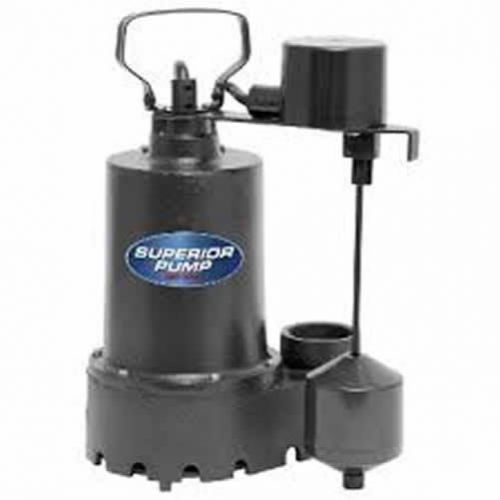 New superior pump 92341 1/3 hp cast iron sump pump side discharge for sale