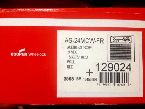 Cooper wheelock as-24mcw-fr audible strobe for sale