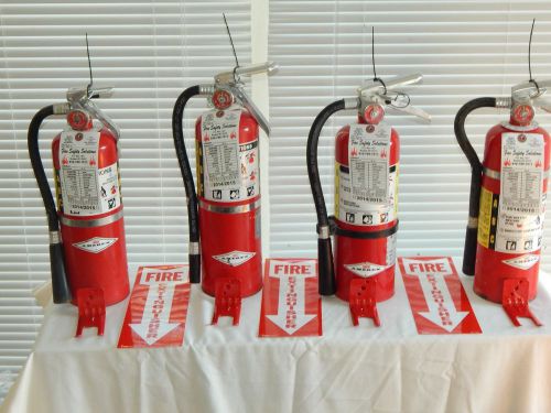 Fire extinguisher 5lb abc dry chemical  - lot of 4 (blemished) for sale