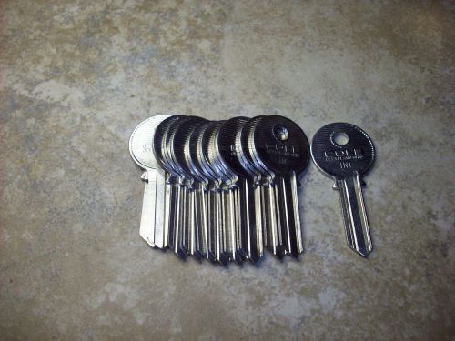 Lot Of 12 Cole Brand IN1 Keyblanks, For Ilco Locks
