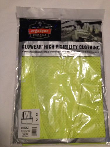 Ergodyne glowear lime mesh vest #8205z size s/m for sale