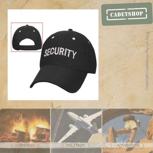 Security Baseball Cap Black