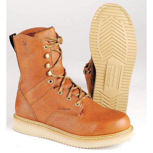 Work boots, pln, mens, 9-1/2w, tan, 1pr g8152 095 wide for sale