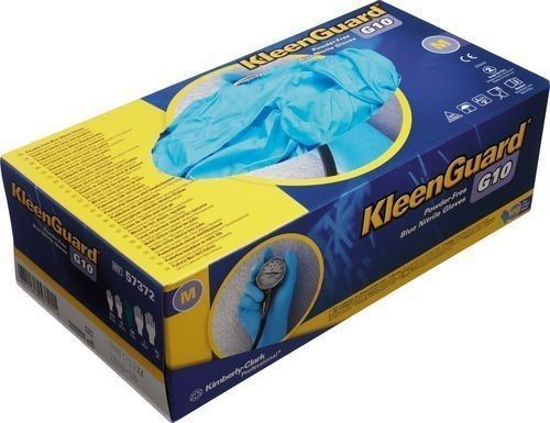 57373 - 100 per box large nitrile gloves powder free kimberly clark for sale