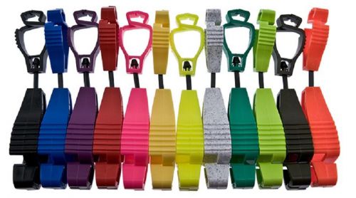 Glove guard clip orange 4.5 long safety breakaway belt loop attachment for sale