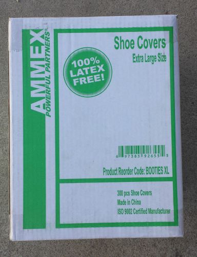 Ammex XL Size Disposable Shoe Covers Box of 300