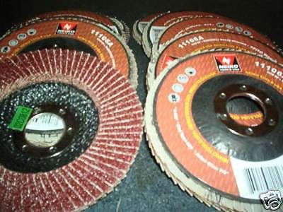 10 NEIKO TOOLS USA 4-1/2&#034; SANDING GRINDING FLAP DISC 100-GRIT ALUMINUM OXIDE #27