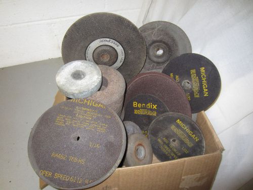 Grinding Stone &amp; Abrasive disc 46 piece vintage collection