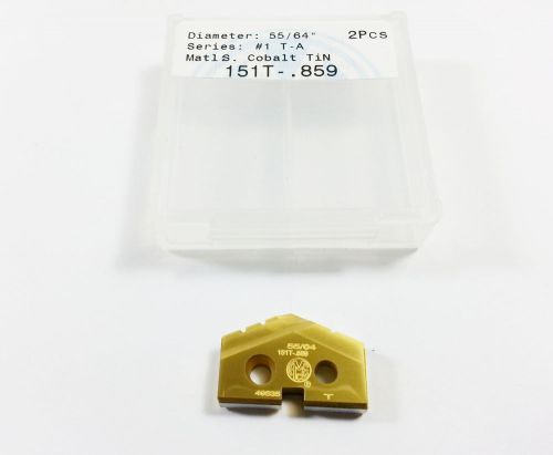 NEW 55/64&#034; AMEC #1 T-A Cobalt TiN Spade Inserts (1 PC)  (L837)