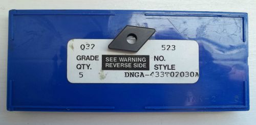 5 New Valenite DNGA-433 T02030A Q32 Ceramic Turning Inserts