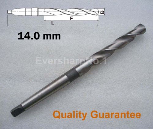 Lot 1pcs hss fully ground morse taper shank twist drill dia 14.0mm(.5512&#034;) drill for sale